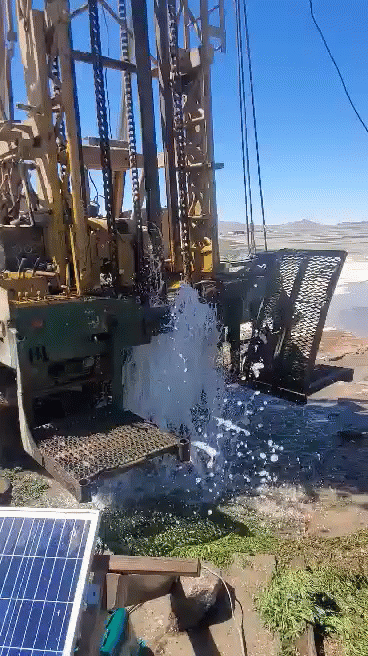 courtesy well spewing water